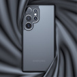 Чохол для Samsung Galaxy S24 Ultra, Fusion Hybrid, із захистом камери, прозорий / чорний