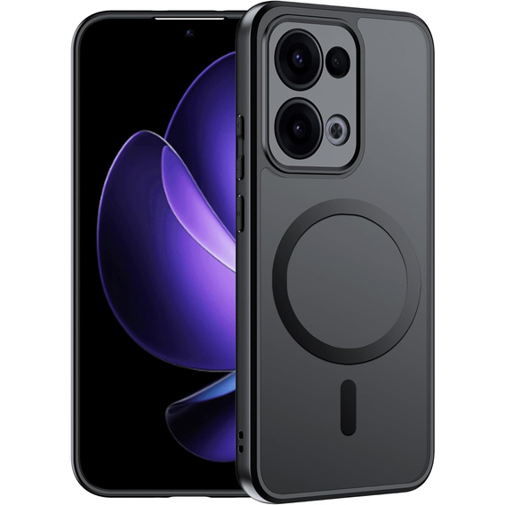 Чохол для Oppo Reno 13, для MagSafe, ERBORD Matt Case, чорний