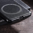 Чoхол до Motorola Razr 50 Ultra, Leather Hybrid MagSafe, чорний