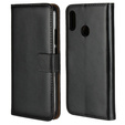 Откидной чехол для Huawei P20 Lite, Split Leather Wallet, чёрный