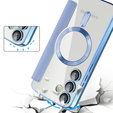 Откидной чехол для Samsung Galaxy S24 FE, RFID Wallet MagSafe CamShield, синий