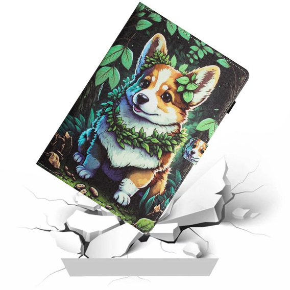 Чехол для Lenovo Tab M11, с откидной крышкой, corgi dog