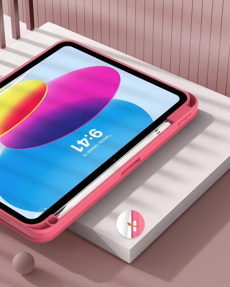 Чехол для iPad 11" 2025 A16 (11 gen.) / iPad 10.9" 2022 (10 gen.), Smartcase Hybrid, с местом для стилуса, розовый