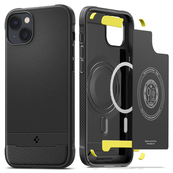 Чoхол Spigen до iPhone 14 Plus, Rugged Armor MagSafe, чорний