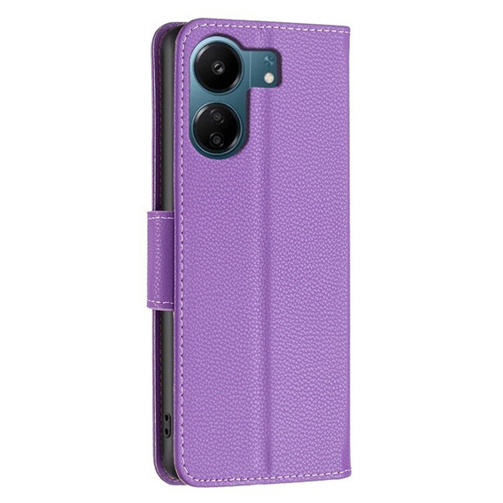 Откидной чехол для Samsung Galaxy A05s, Wallet Litchi Leather, синий