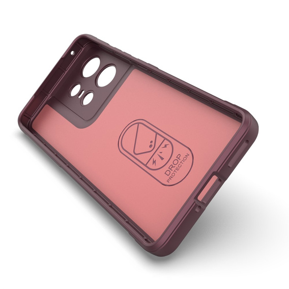 Чехол до Motorola Edge 50 Pro 5G, Gaming Shockproof, бордовый
