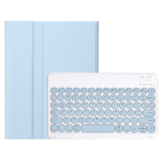 Чохол + клавіатура iPad 10.2" 2021/2020/2019 (9/8/7 gen.) / Air 10.5" 2019 (3 gen.), Leather Pen Slot, світло-блакитний