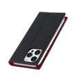 Откидной чехол для iPhone 15 Pro Max, Litchi Skin Grain, чёрный
