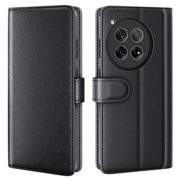 Флип-кейс для OnePlus 12 5G, Split Leather, чёрный