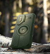Броньований чохол для Samsung Galaxy S25+ Plus, Dexnor CamProtect MagSafe, зелений (Дві рамки)