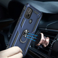 Бронированный Чехол до Motorola Moto G10/G30, Nox Case Ring, синий