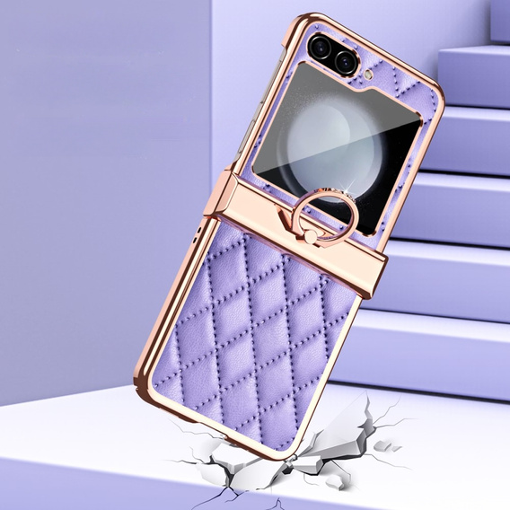 Чохол для Samsung Galaxy Z Flip5 5G, Electro Stitching, фіолетовий