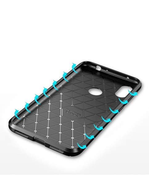Чoхол до Xiaomi Redmi Note 6 Pro, Carbon Gel, чорний