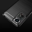 Чехол до Xiaomi Redmi Note 11 / 11S, Carbon, чёрный