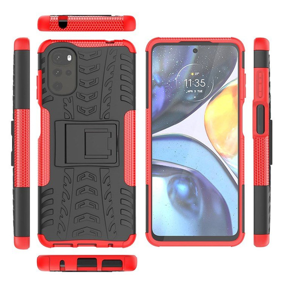Чехол до Motorola Moto G22, Tire Armor, красный