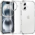 Чохол для iPhone 16, Erbord Dropproof, прозорий + скло
