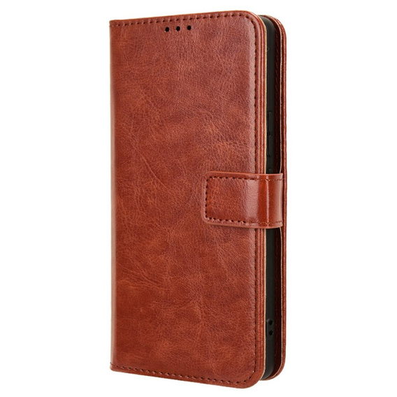 Откидной чехол для Infinix Zero 30 5G, Crazy Horse Wallet, коричневый