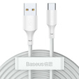 BASEUS Wisdom Kaбель TYPE-C 150CM/5A (2 sztuki) - White