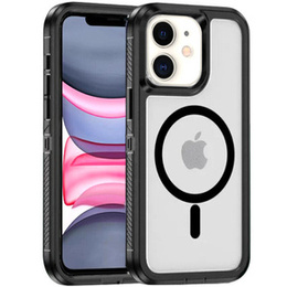Чохол з рамкою для iPhone 11, для MagSafe, прозорий / чорний