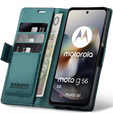ERBORD Глянцевый кошелек из личи с клапаном для Motorola Moto G56 5G