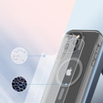 Чoхол до iPhone 16 Pro, Shockproof Hybrid, з плівкою на екран, для MagSafe, сірий