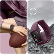 Ремень + чехол Suritch для Apple Watch 4/5/6/7/8/SE 44/45mm, бордовый
