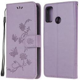 Откидной чехол для Motorola Moto G10 / G30, Butterfly, синий