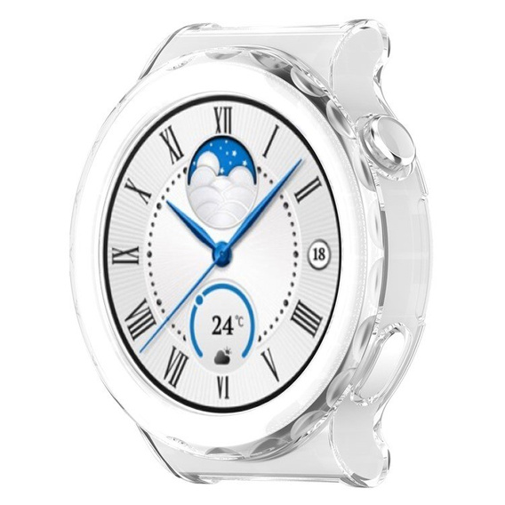Чохол з TPU для Huawei Watch GT 3 Pro 43 мм, Transparent 