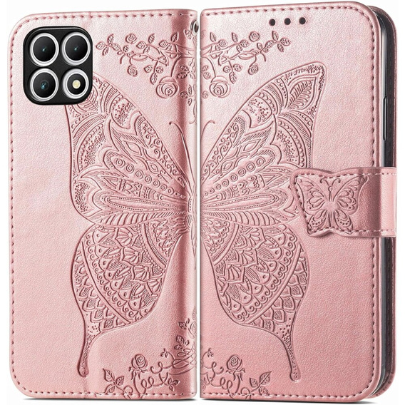 Откидной чехол для T Phone 2 5G, Butterfly, розовый rose gold