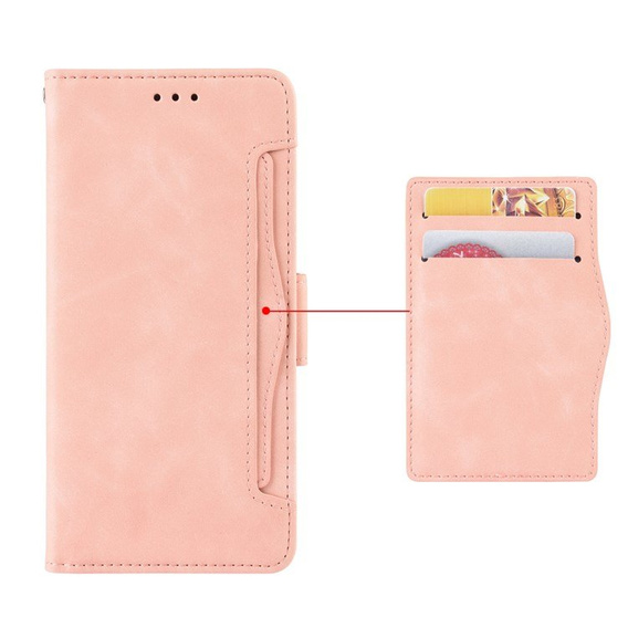 Футляр з клапаном для Realme C30 / Narzo 50i Prime, Card Slot, рожевий