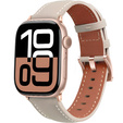 Кожаный ремешок для Apple Watch 1/2/3/4/5/6/7/8/SE/Ultra 42/44/45/49 мм, розовый
