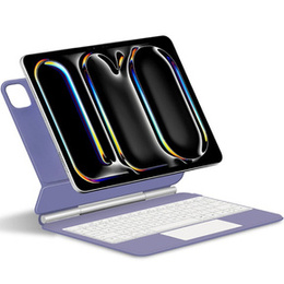 Чехол-клавиатура для iPad Pro 11" 2024, Magnetic Keyboard Touchpad, фиолетовый