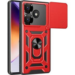 Чехол NOX Camera Slide Xiaomi Redmi 13, CamShield Slide, красный