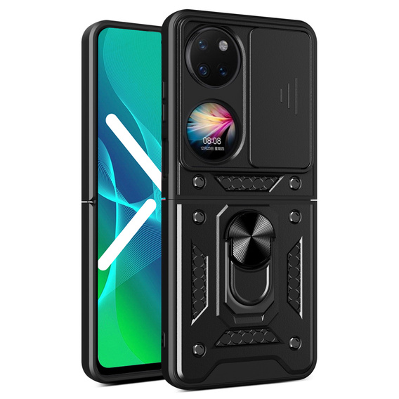 Чохол NOX Camera Slide Huawei P50 Pocket, CamShield Slide, чорний