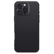 Чехол для iPhone 16 Pro Max, бронированный Nillkin, Carbon Fiber, для Magsafe, чёрный