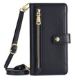 Откидной чехол для Motorola Moto G53 5G/ G23 4G/ G13 4G, Wallet Zipper Pocket, чёрный