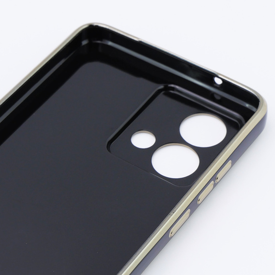 Чехол для Motorola Moto G84 5G, Glamour CamShield, чёрный
