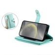 Чохол-книжка для Samsung Galaxy S25+ Plus, Wallet Zipper Pocket, зелений