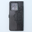 Чохол-книжка для Xiaomi 13T / 13T Pro, Mandala, чорний
