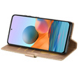 Откидной чехол для Samsung Galaxy A36 5G, Wallet Zipper Pocket Glittery, золотой