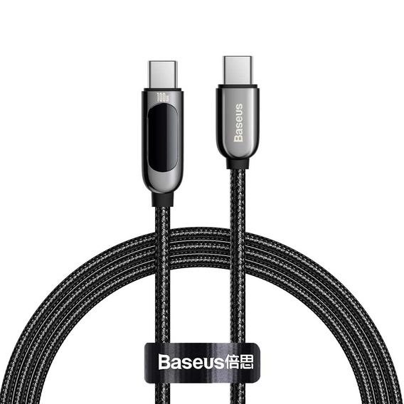 BASEUS Kaбель USB PD100W/QC3.0 Type-C 200cm - Grey/Black
