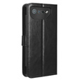 Откидной чехол для Asus ROG Phone 7 5G, Crazy Horse Wallet, чёрный
