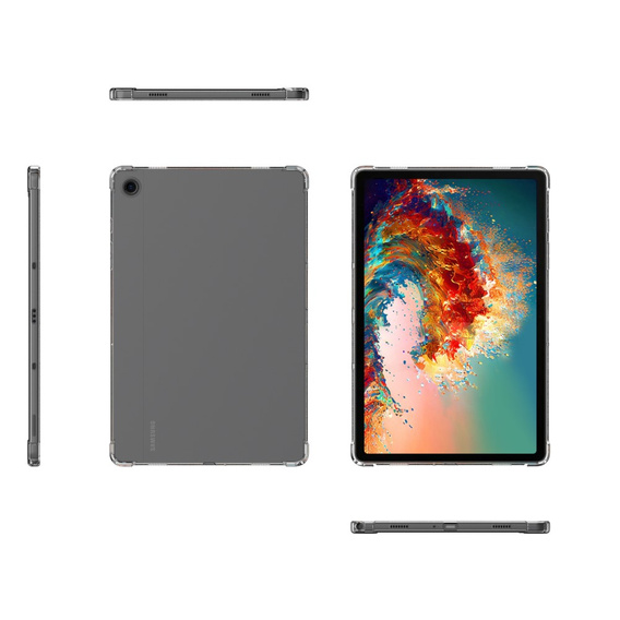 Чехол для Samsung Galaxy Tab A9, силиконовый, прозрачный