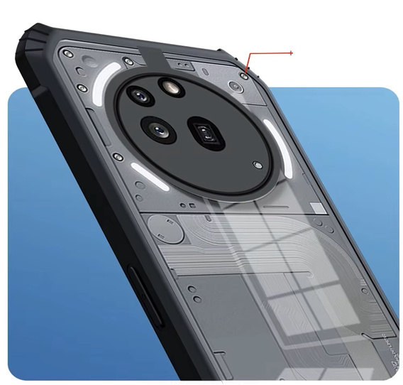 Чехол до Nothing Phone 3A Pro, AntiDrop Hybrid, чёрный