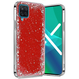 Чoхол до Samsung Galaxy A12 / M12 / A12 2021, Glittery, червоний