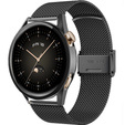 Металический браслет с чехлом для часов Huawei Watch GT 3 42mm, Black