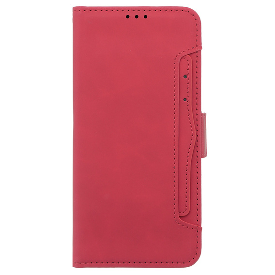 Откидной чехол для Oppo A58 4G, Card Slot, красный