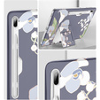 Чoхол до Samsung Galaxy Tab S7 FE, Suritch Full Body Flowers, сірий