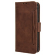 Футляр з клапаном для Samsung Galaxy A55 5G, Card Slot, коричневий
