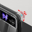 Чехол до Samsung Galaxy Z Flip4 5G, Dropproof, прозрачный